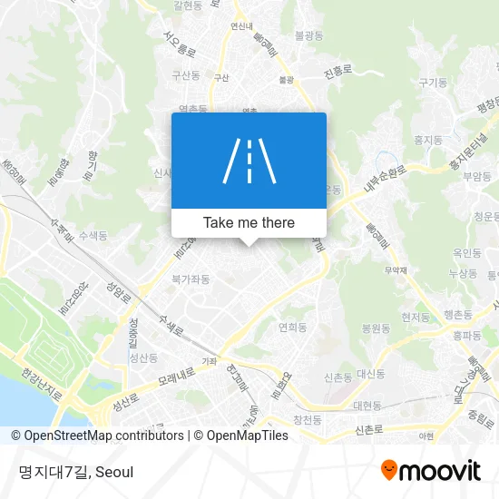 명지대7길 map
