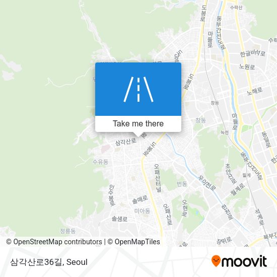삼각산로36길 map