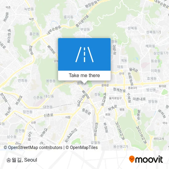송월길 map