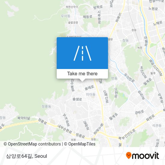 삼양로64길 map