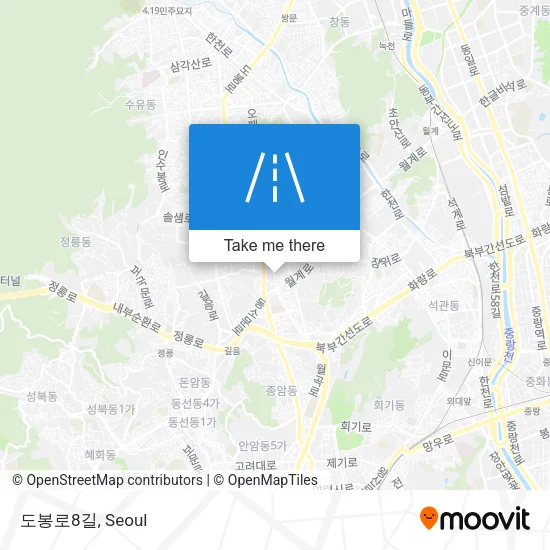 도봉로8길 map