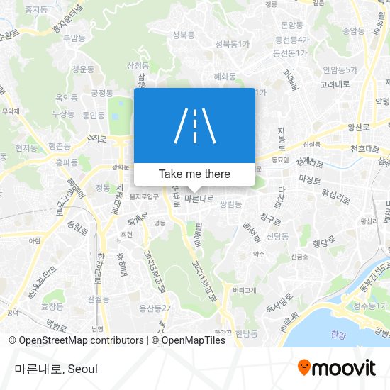 마른내로 map