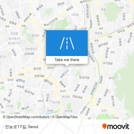 전농로17길 map