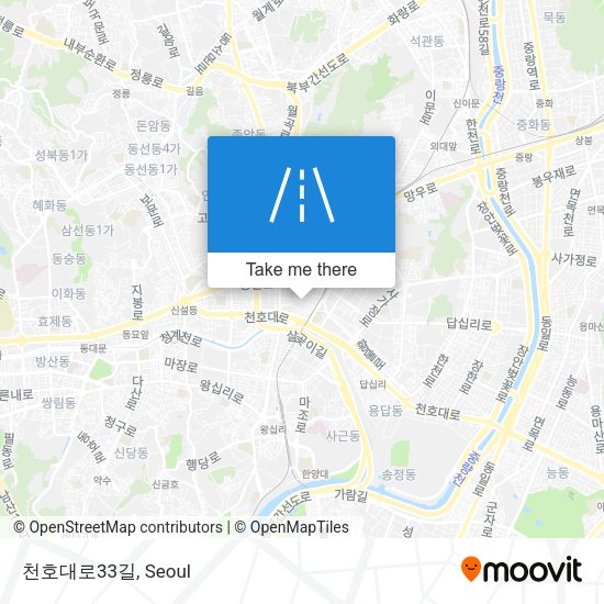 천호대로33길 map