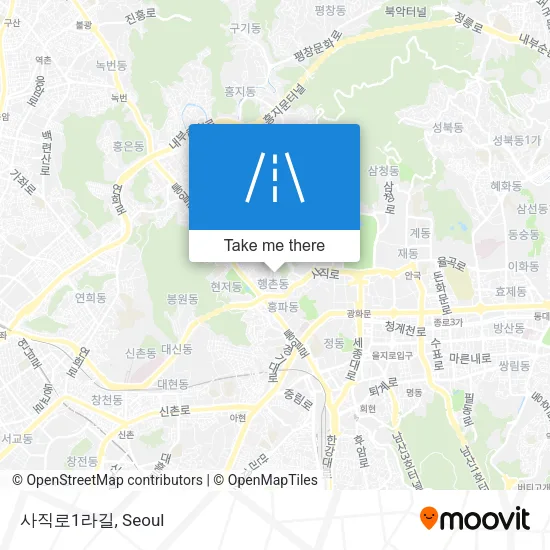 사직로1라길 map