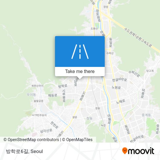 방학로6길 map