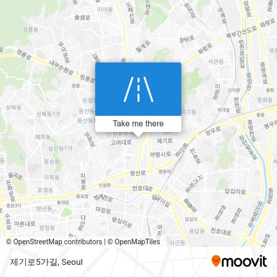 제기로5가길 map