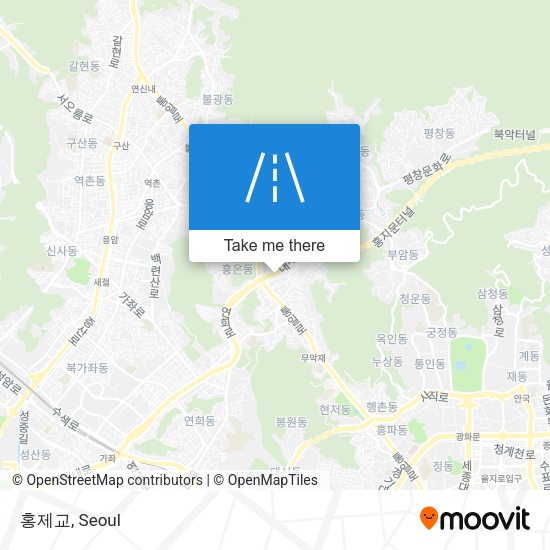 홍제교 map