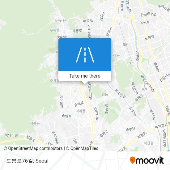 도봉로76길 map