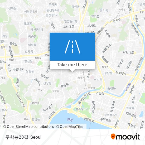 무학봉23길 map