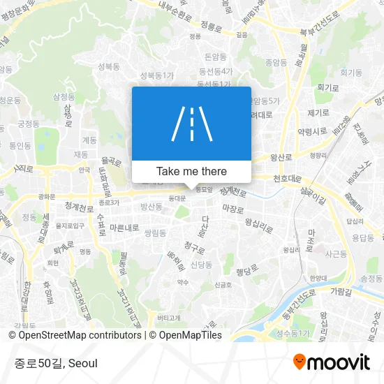 종로50길 map