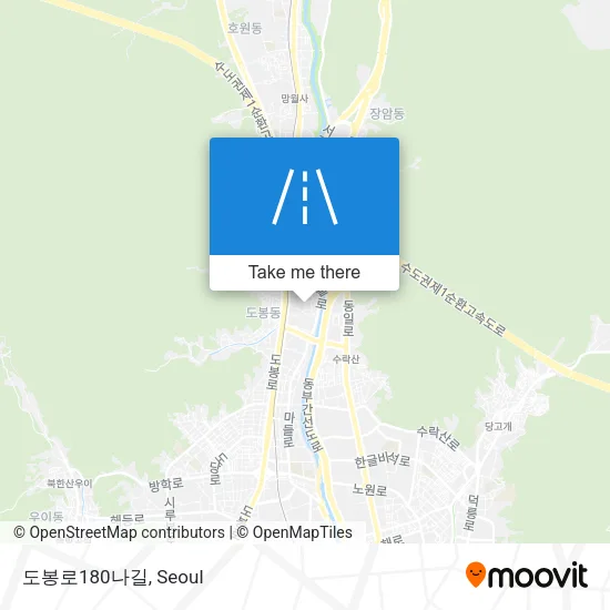 도봉로180나길 map