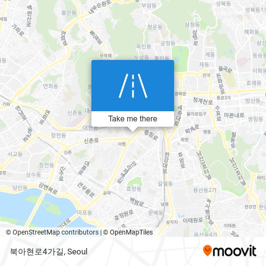 북아현로4가길 map