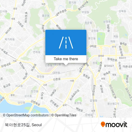 북아현로25길 map