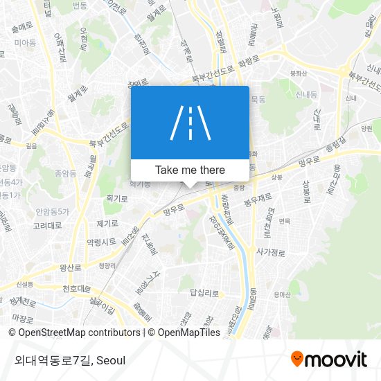 외대역동로7길 map