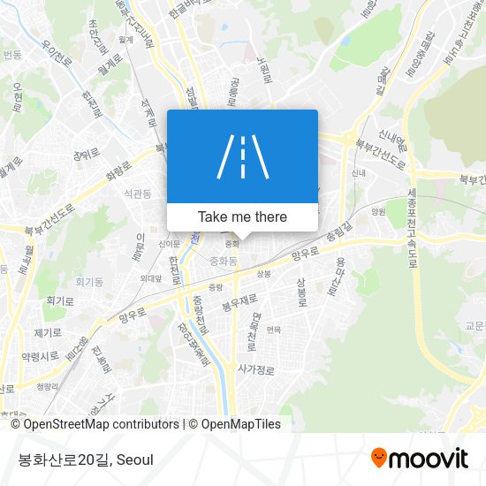 봉화산로20길 map