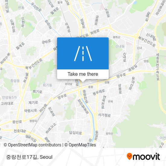중랑천로17길 map