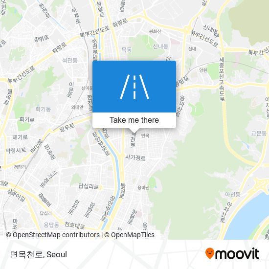 면목천로 map