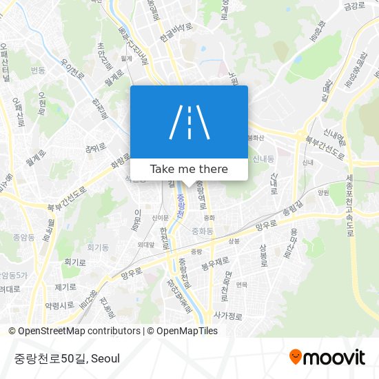 중랑천로50길 map