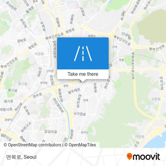 면목로 map