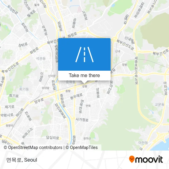 면목로 map
