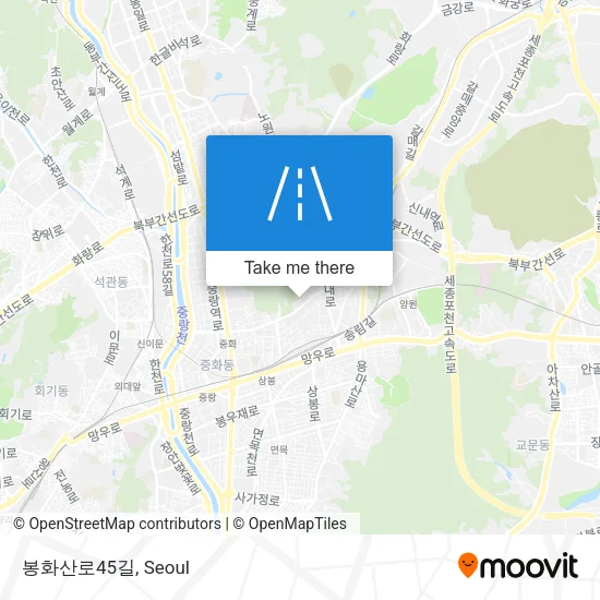 봉화산로45길 map