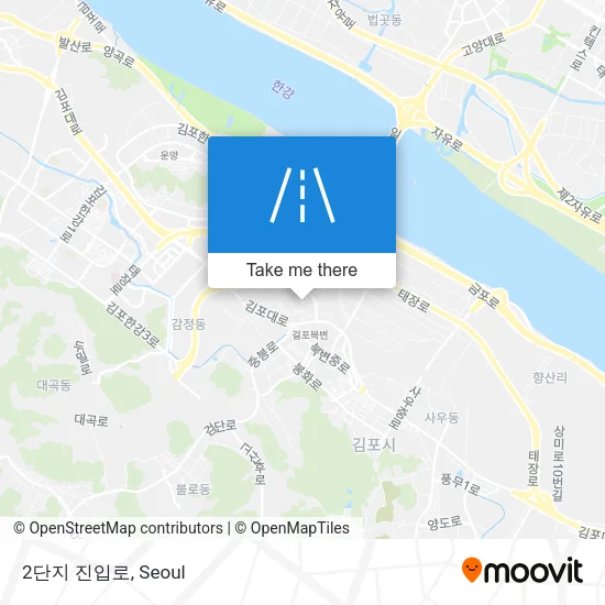 2단지 진입로 map