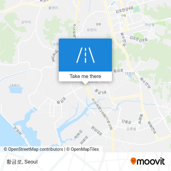 황금로 map
