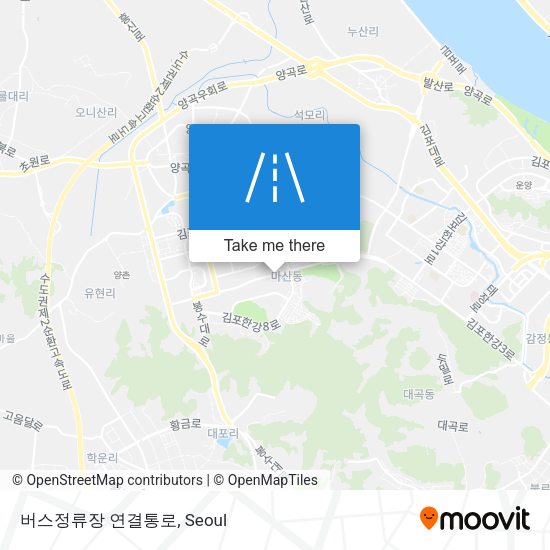 버스정류장 연결통로 map