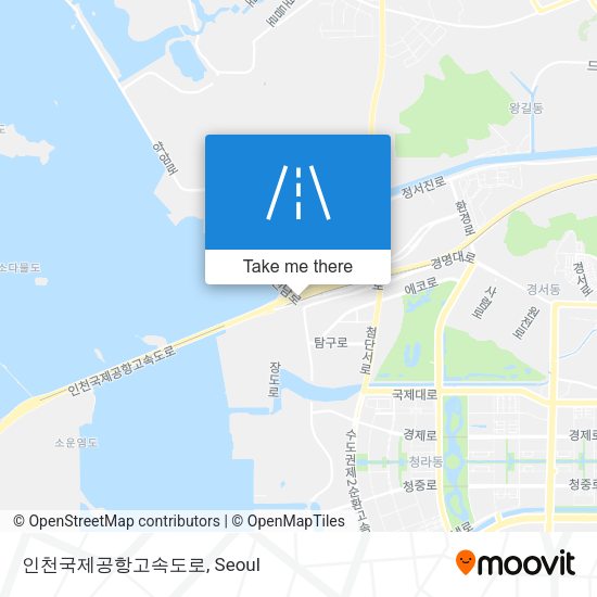 인천국제공항고속도로 map