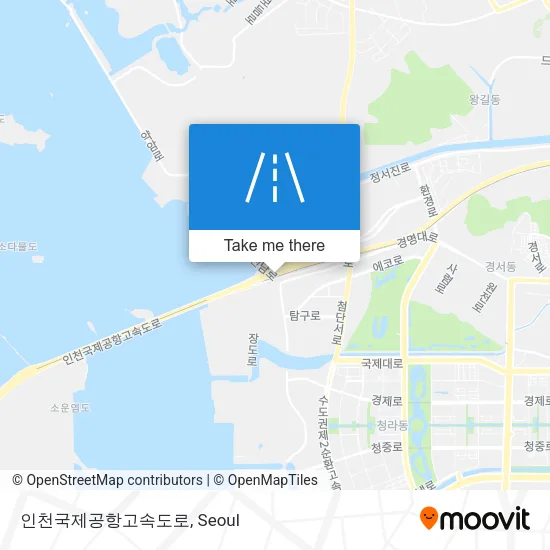 인천국제공항고속도로 map