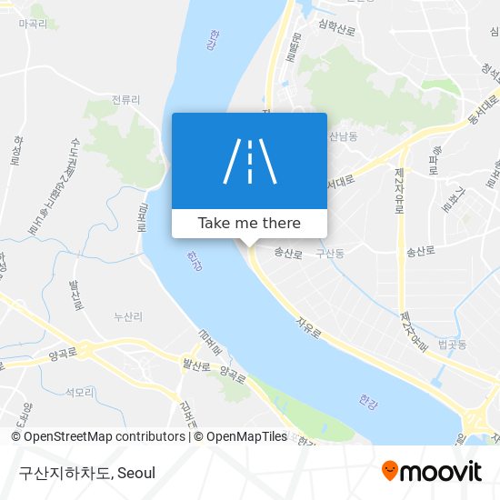 구산지하차도 map