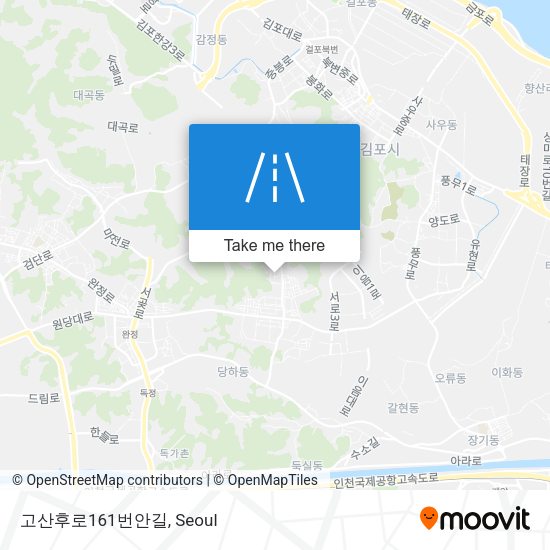 고산후로161번안길 map