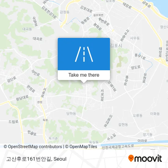 고산후로161번안길 map