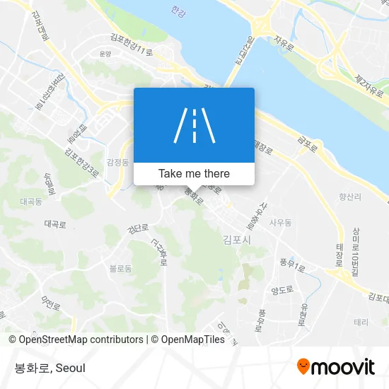 봉화로 map