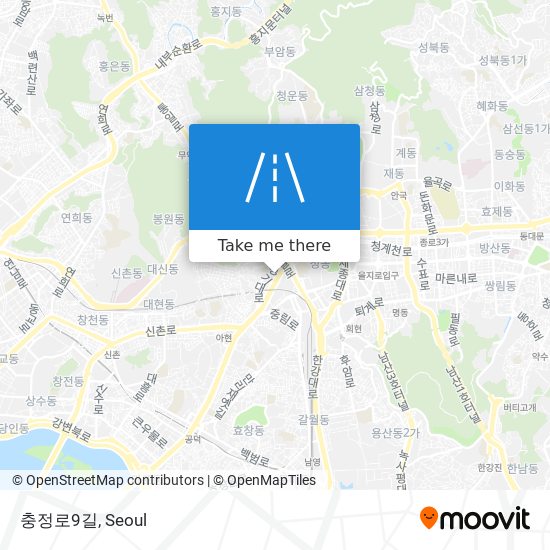 충정로9길 map