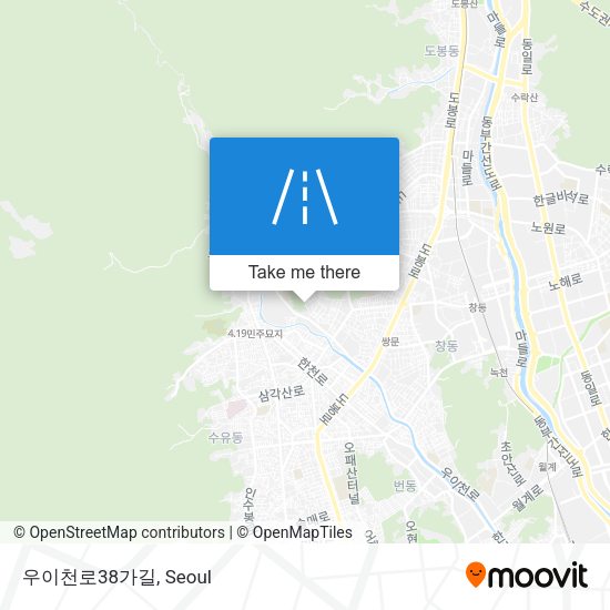 우이천로38가길 map
