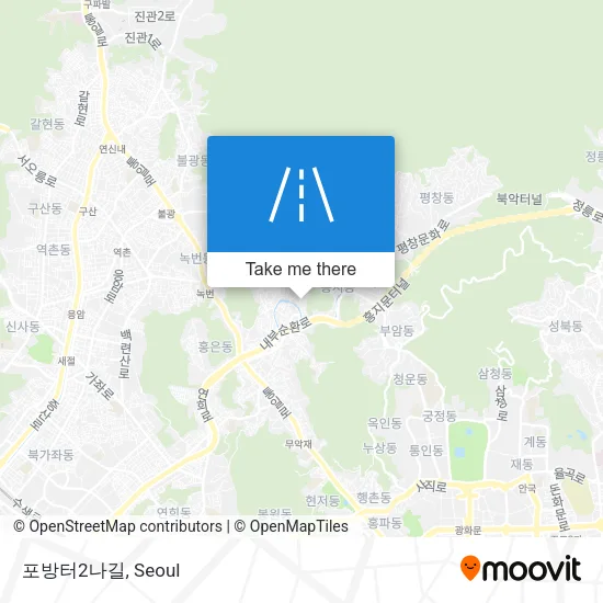포방터2나길 map