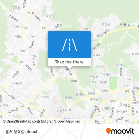 홍제원3길 map