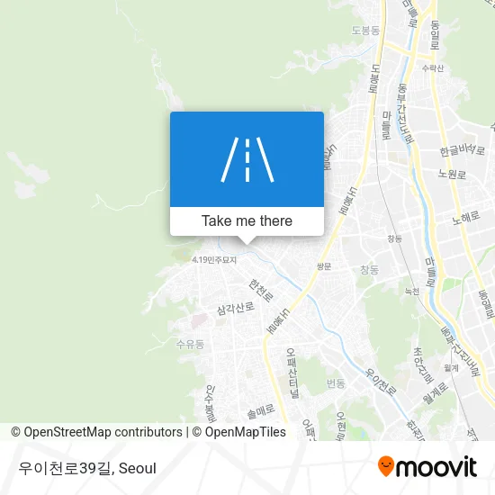 우이천로39길 map