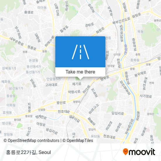 홍릉로22가길 map