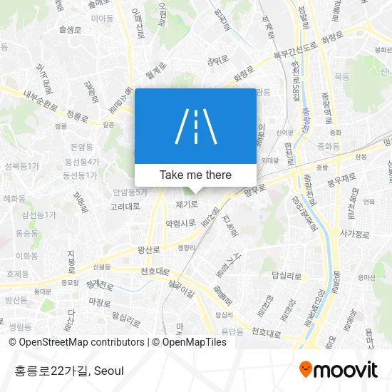 홍릉로22가길 map