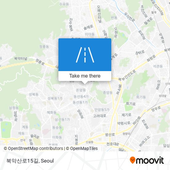 북악산로15길 map