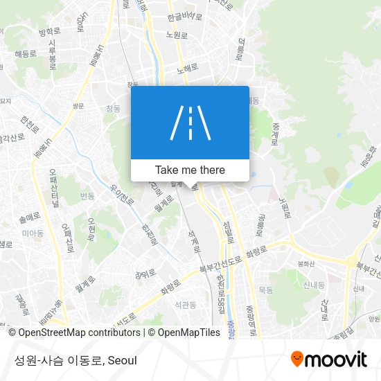성원-사슴 이동로 map