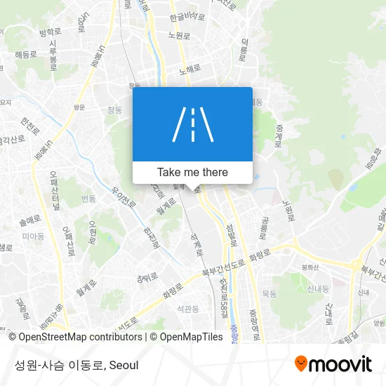 성원-사슴 이동로 map