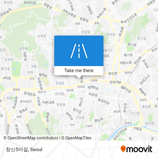창신5마길 map