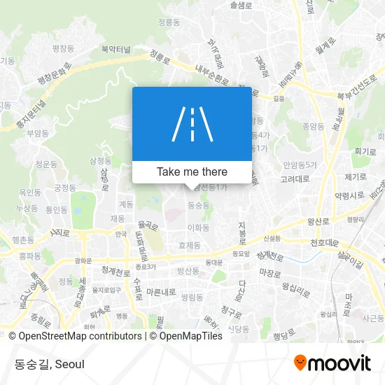 동숭길 map