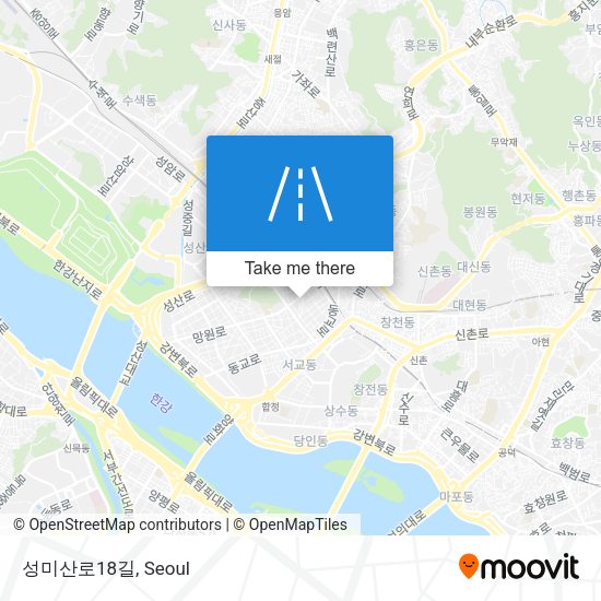 성미산로18길 map