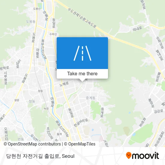 당현천 자전거길 출입로 map