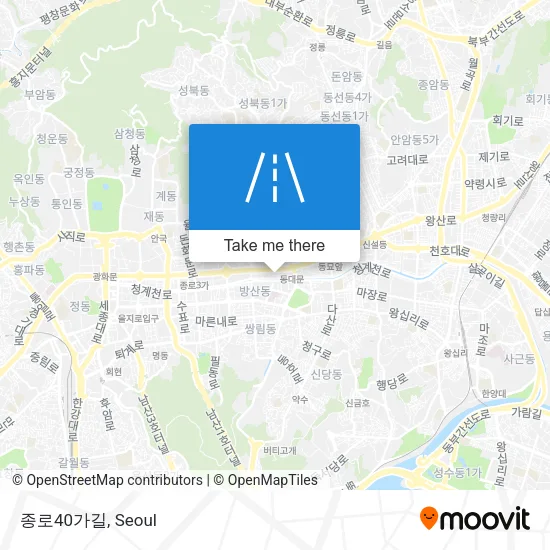 종로40가길 map